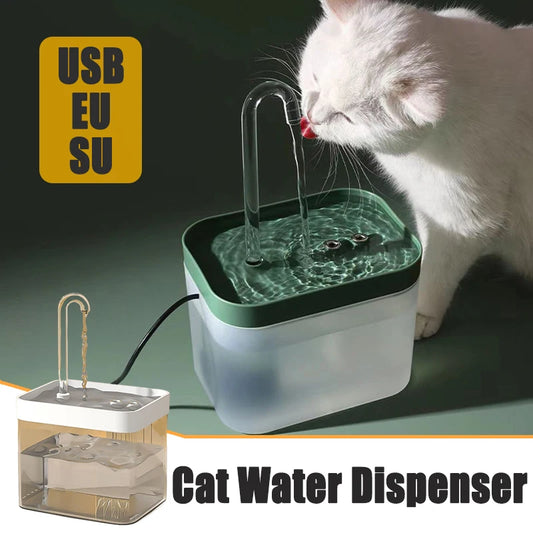 Automatic Cat Water Fountain – Quadruple-Filter Pet Drinking Dispenser