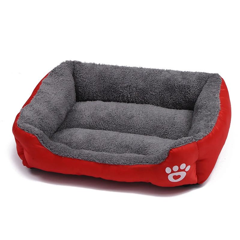 Large Plush Pet Bed – Washable, Waterproof Cushion for Cats & Dogs