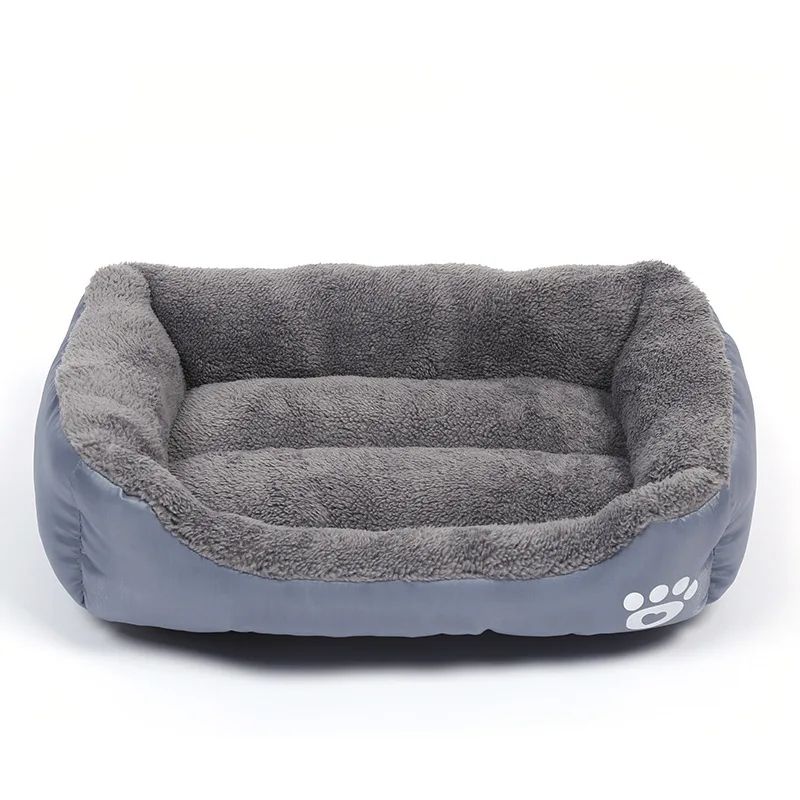 Large Plush Pet Bed – Washable, Waterproof Cushion for Cats & Dogs