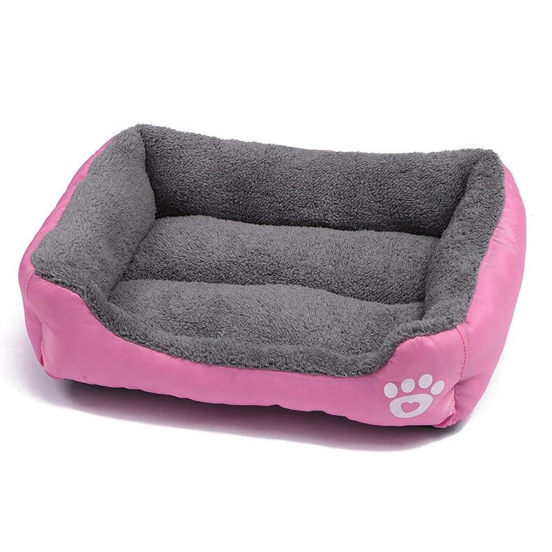 Large Plush Pet Bed – Washable, Waterproof Cushion for Cats & Dogs