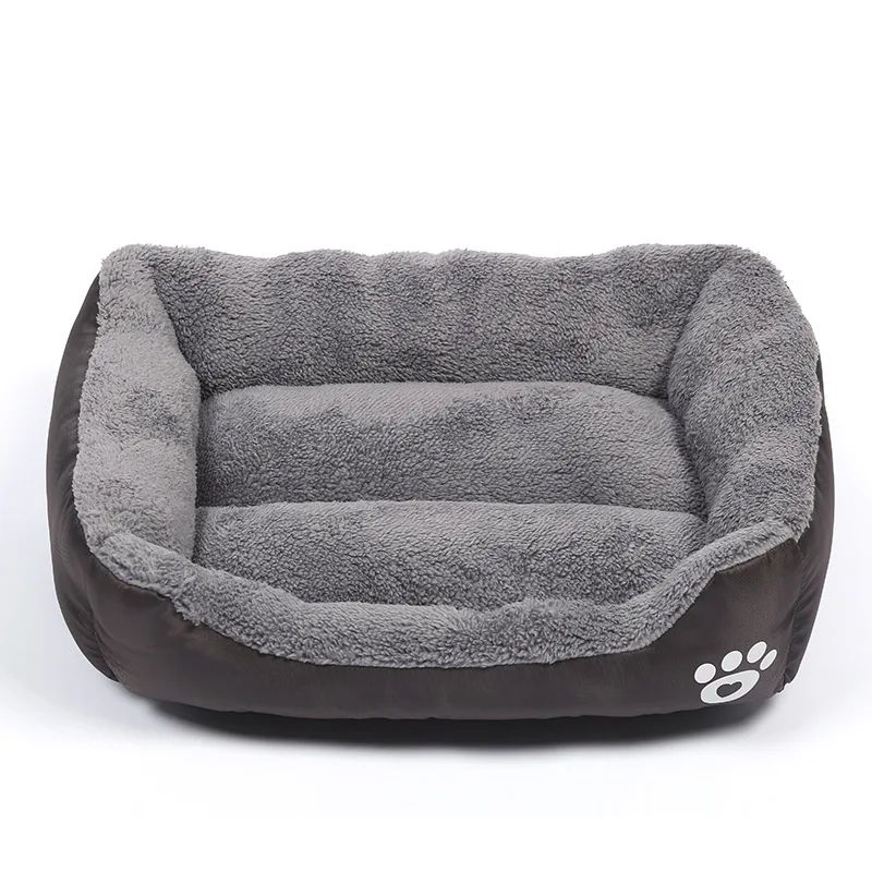 Large Plush Pet Bed – Washable, Waterproof Cushion for Cats & Dogs