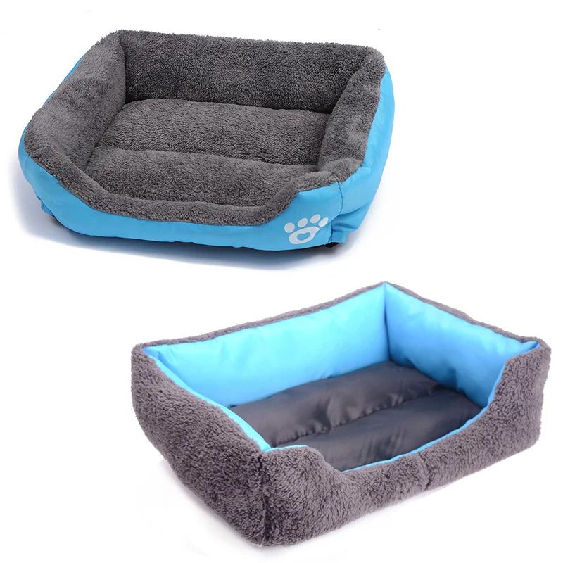 Large Plush Pet Bed – Washable, Waterproof Cushion for Cats & Dogs