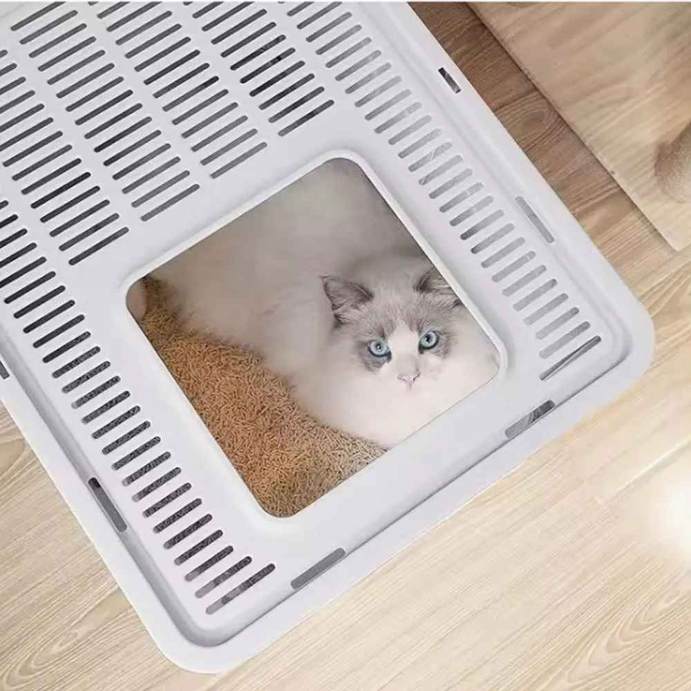 Foldable Cat Litter Box – Drawer Design with Scooper for Easy Cleaning