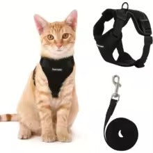 Adjustable Non-Slip Cat Leash & Vest – Secure Pet Harness for Safe Walks