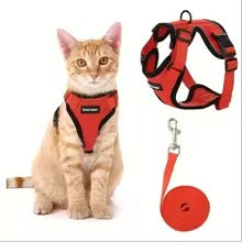 Adjustable Non-Slip Cat Leash & Vest – Secure Pet Harness for Safe Walks